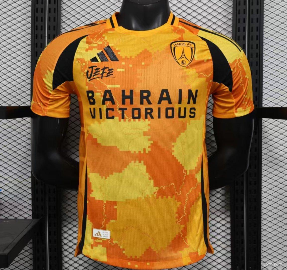 Camisola Paris FC 2025-26 Alternativa Amarela Versão Jogador