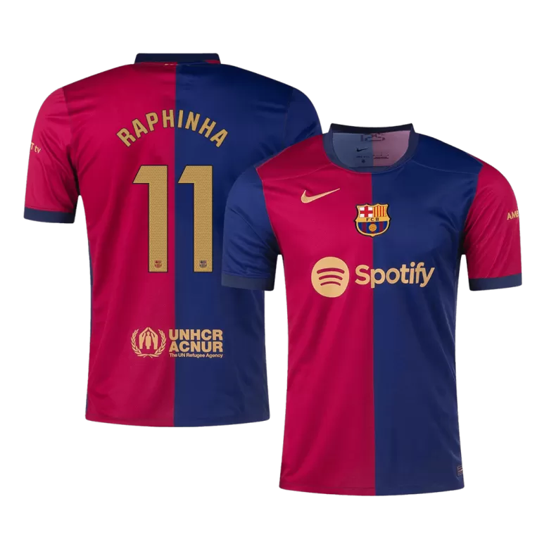Camisola FC Barcelona 2024-25 Principal Versão Adepto RAPHINHA #11