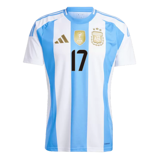 Camisola Argentina 2024 Principal Versão Adepto GARNACHO #17