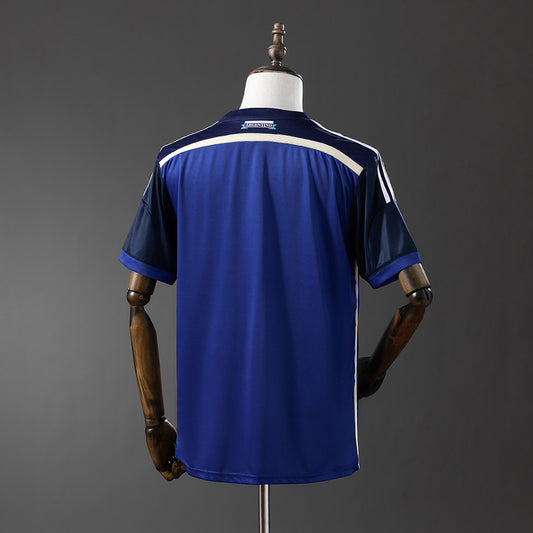 Camisola Argentina 2014 Alternativa Azul Versão Adepto