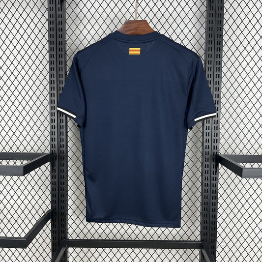 Camisola Girona FC 2025-26 Alternativa Azul Versão Adepto