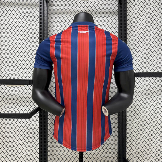 Camisola EC Bahia 2025-26 Alternativa Vermelha/Riscas Versão Jogador