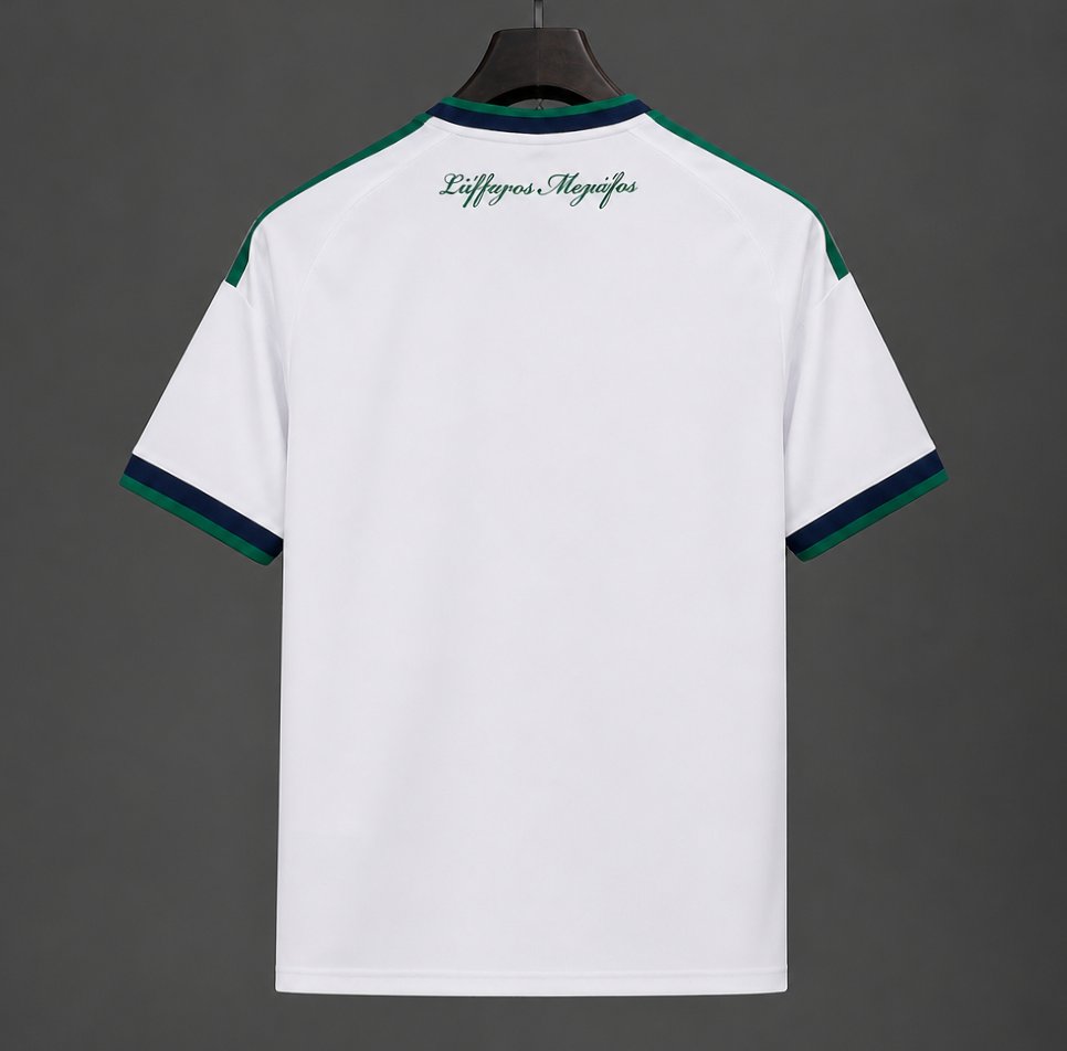 Camisola Panathinaikos AO 2026-27 Alternativa Branca Versão Adepto