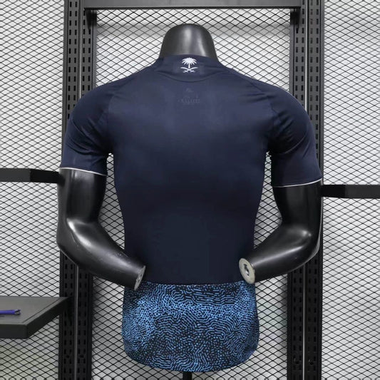 Camisola Al-Nassr FC 2025-26 Alternativa Azul Versão Jogador