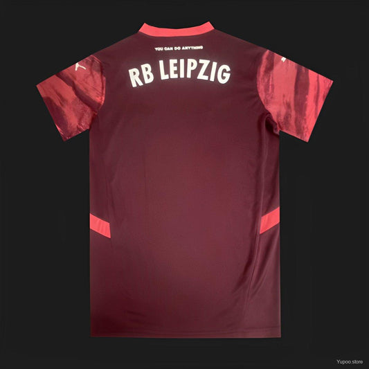 Camisola RB Leipzig 2024-25 Alternativa Vermelha Versão Adepto