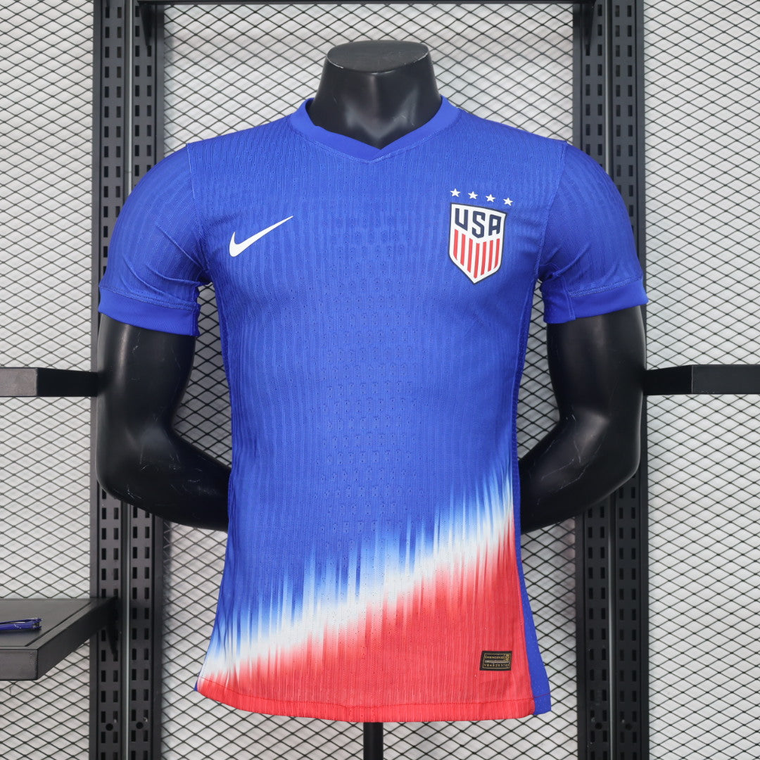Camisola USA 2024 Alternativa Azul Versão Jogador