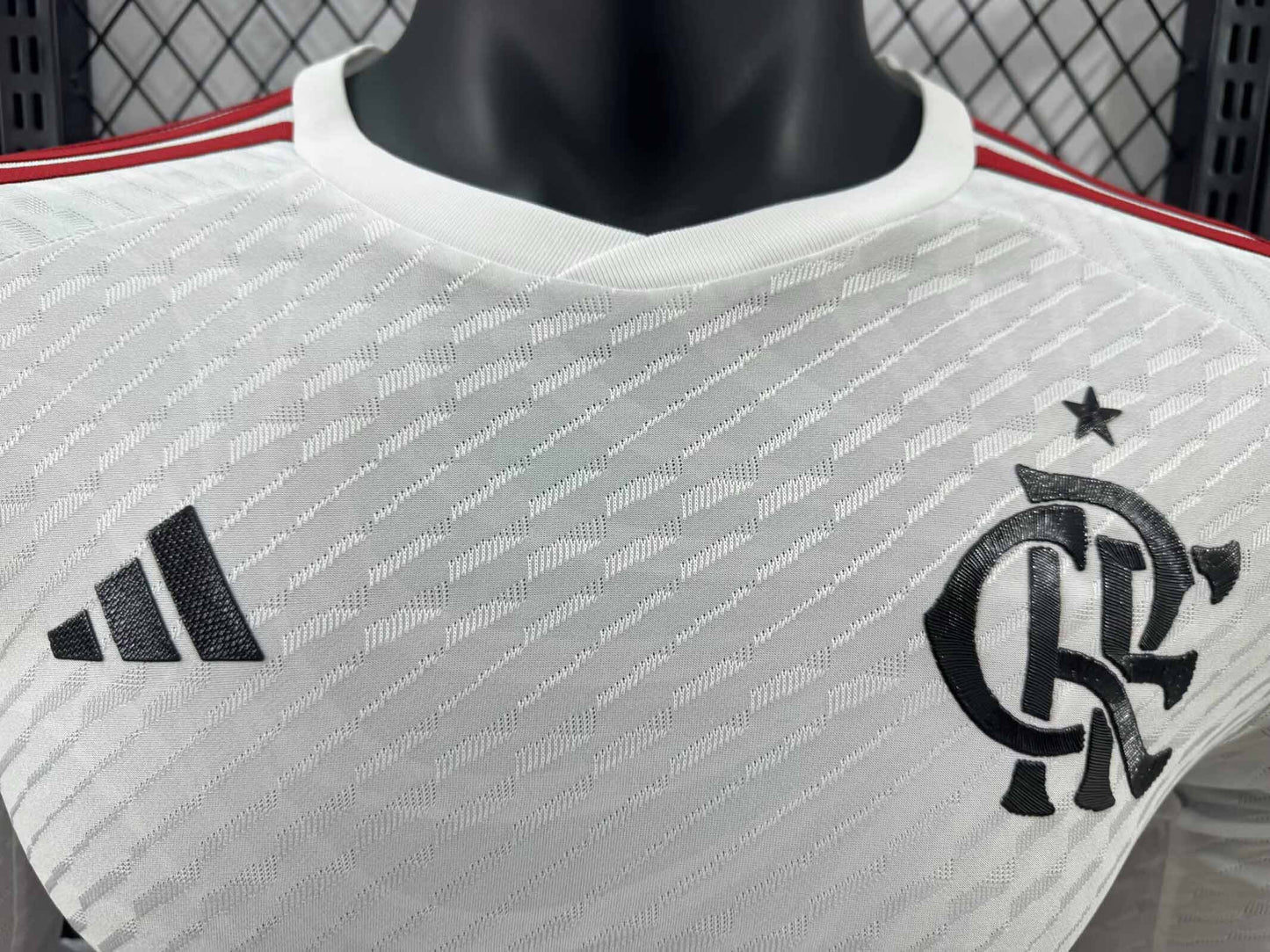 Camisola Manga Comprida Flamengo 2024-25 Alternativa Branca Versão Jogador