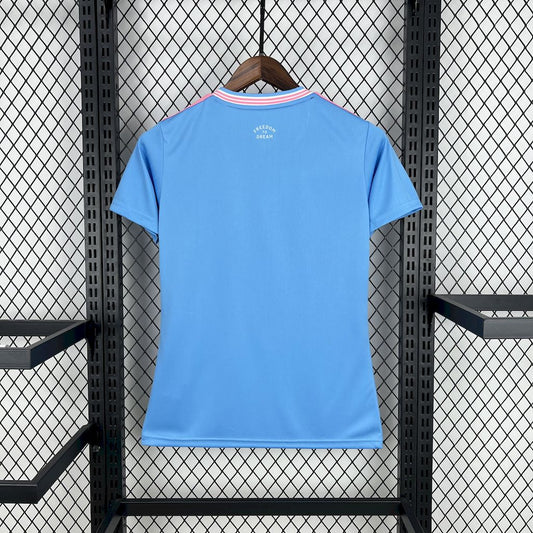 Camisola Inter Miami CF 2025-26 Alternativa Azul Versão Mulher