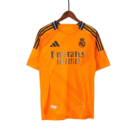 Camisola Real Madrid CF 2024-25 Alternativa Laranja Versão Adepto MBAPPÉ #9