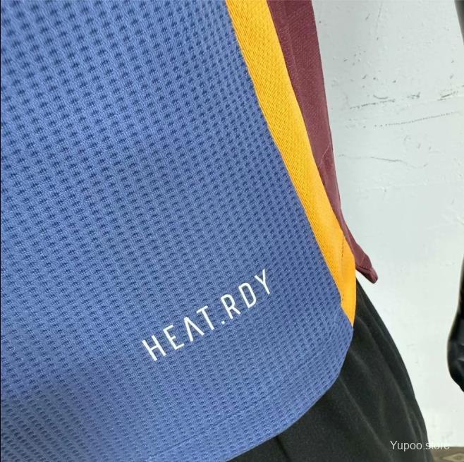 Camisola AS Roma 2024-25 Alternativa Azul Versão Jogador