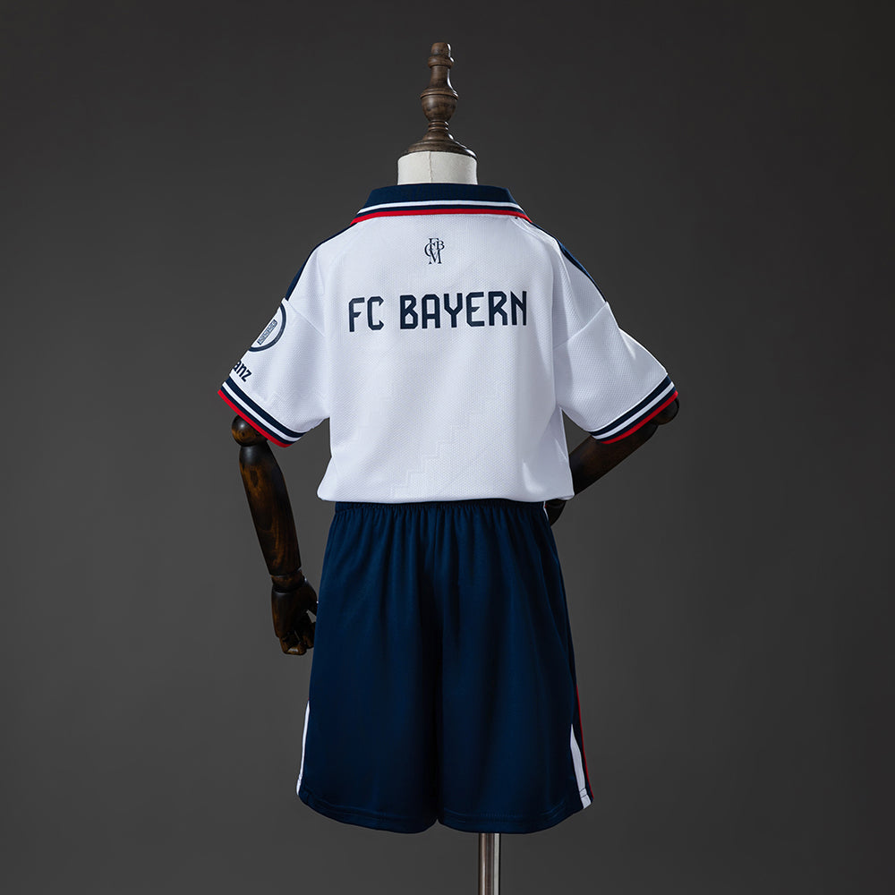 Kit Criança FC Bayern Munique 2026-27 Alternativo Branco