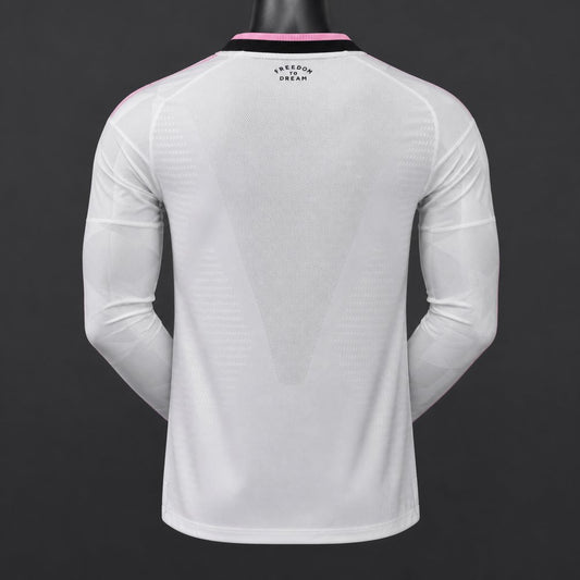 Camisola Manga Comprida Inter Miami CF 2026-27 Alternativa Branca Versão Jogador