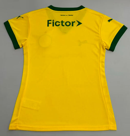 Camisola SE Palmeiras 2025-26 Alternativa Amarela Versão Mulher