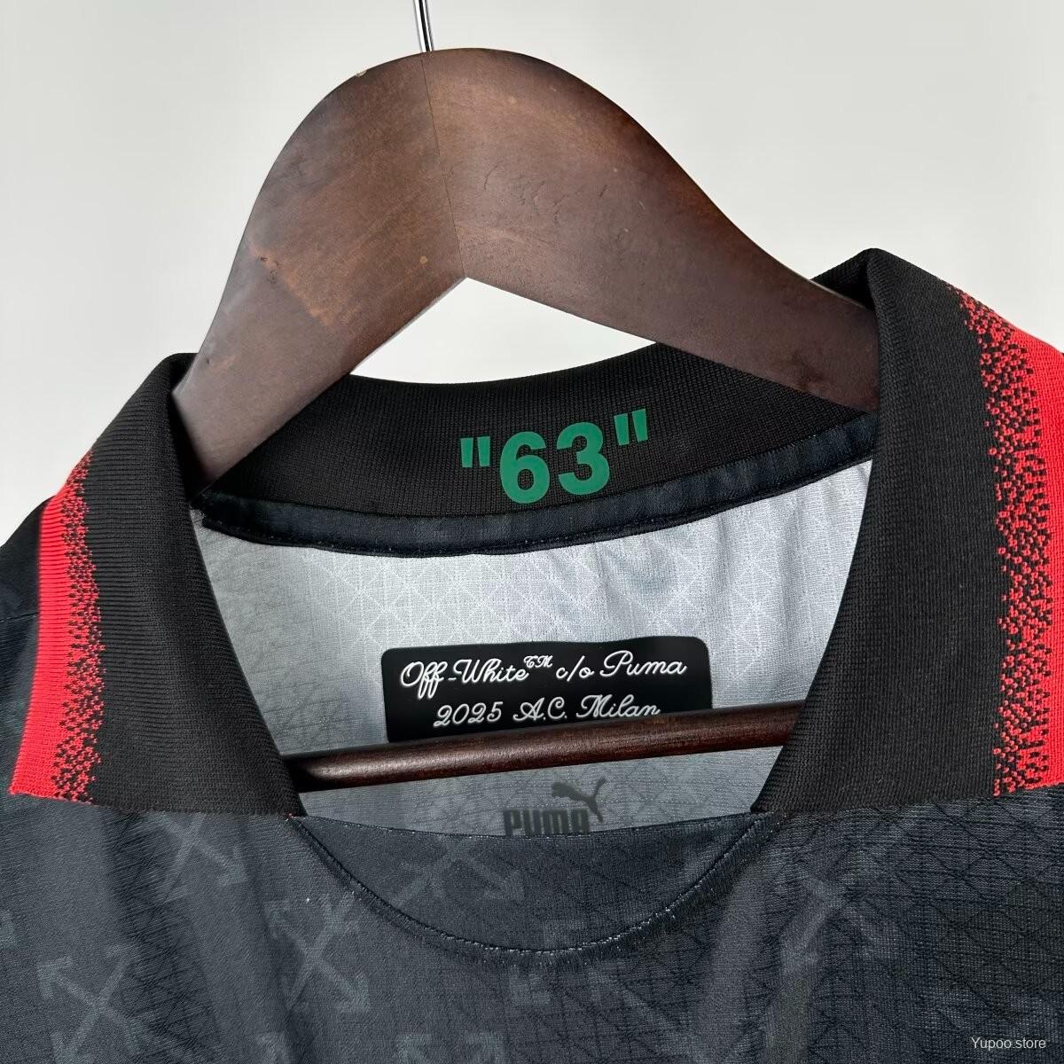Camisola Ac Milan 2024-25 Alternativa Preta/Verde Versão Jogador