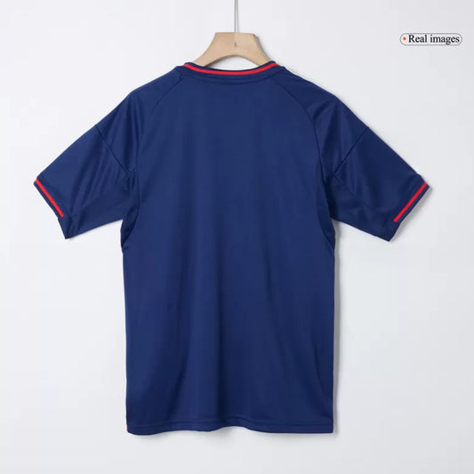 Camisola Olympique Lyon 2025-26 Alternativa Azul Versão Adepto