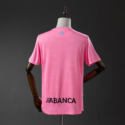 Camisola Celta Vigo 2025-26 Alternativa Rosa Versão Adepto
