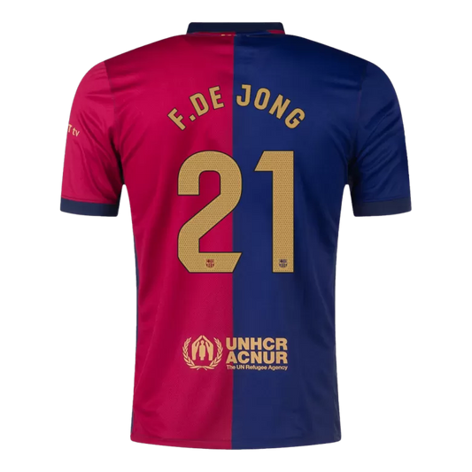 Camisola FC Barcelona 2024-25 Principal Versão Adepto F.DE JONG #21