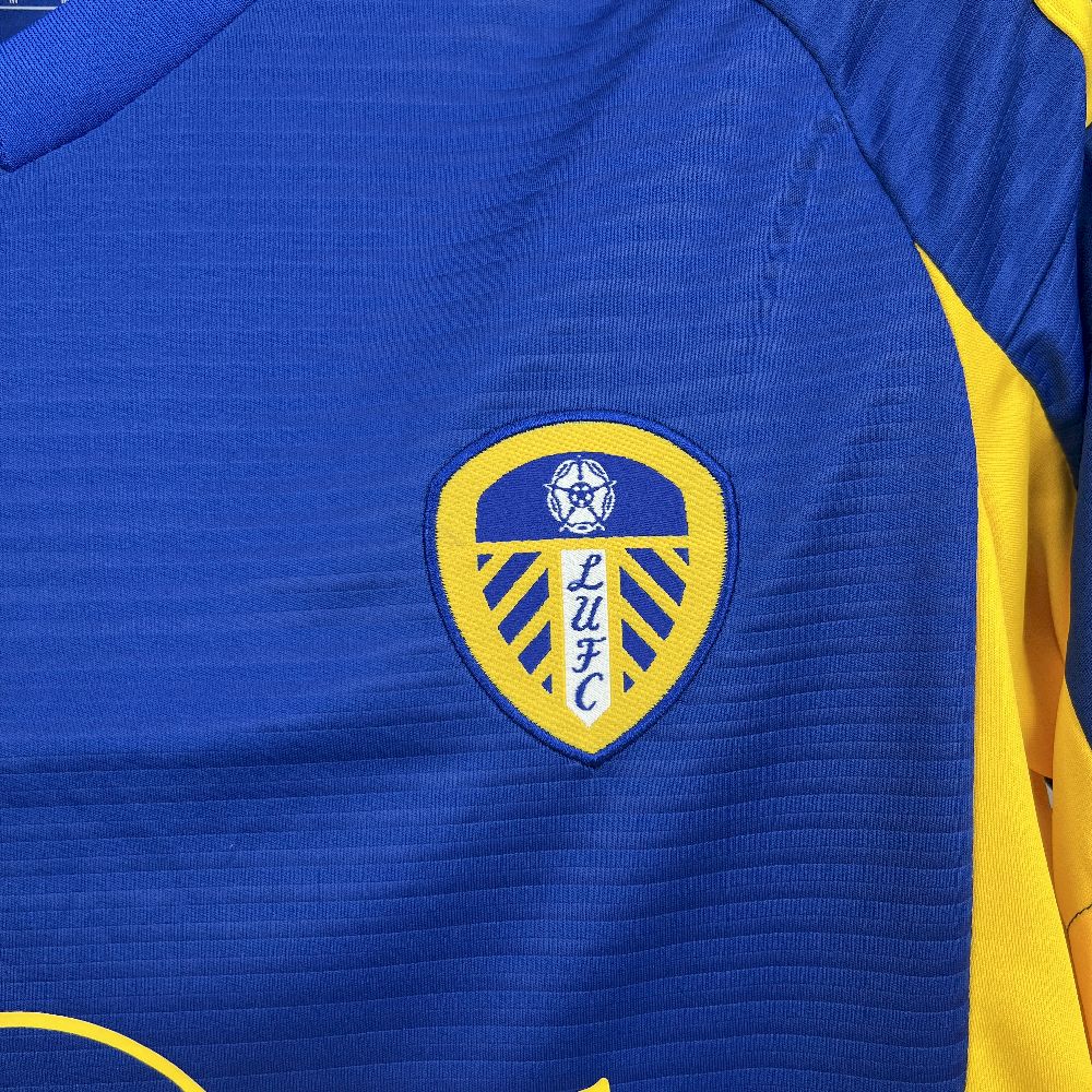 Camisola Leeds-U 2025-26 Alternativa Azul Versão Adepto