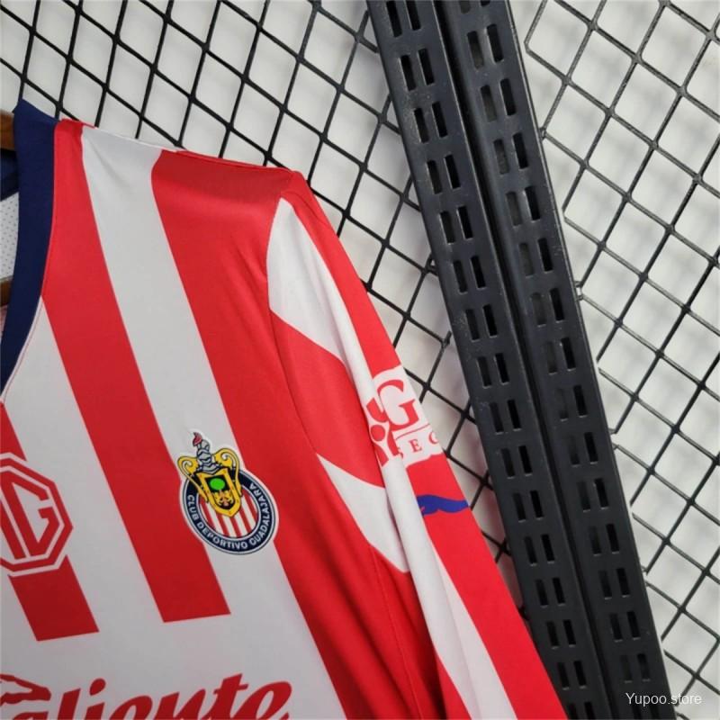 Camisola Manga Comprida CD Chivas 2024-25 Principal Versão Adepto