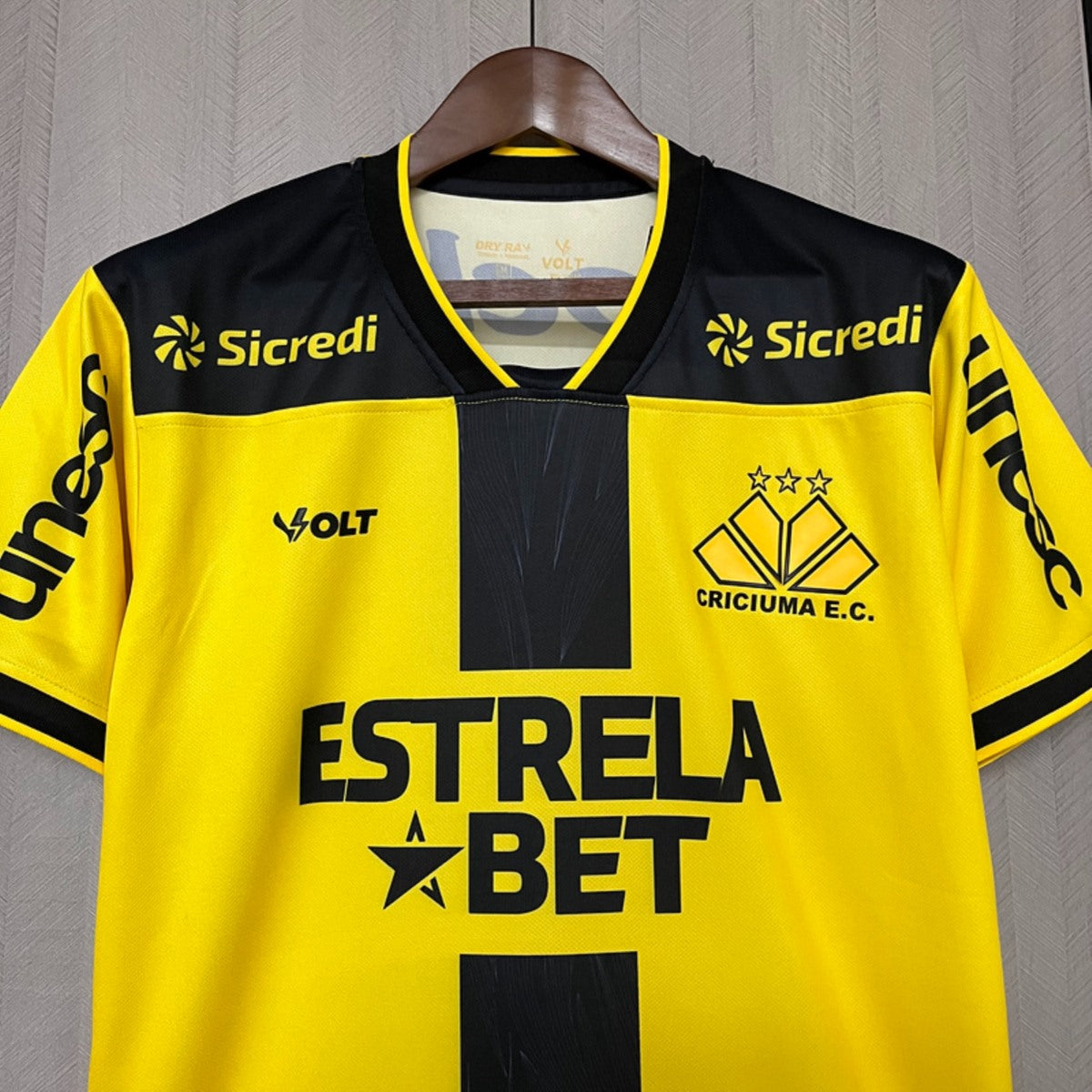 Camisola Criciuma EC 2025-26 Alternativa Amarela Versão Adepto