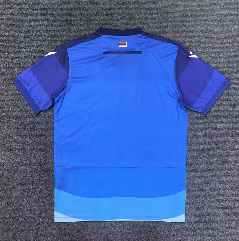 Camisola Armenia 2025 Alternativa Azul Versão Adepto
