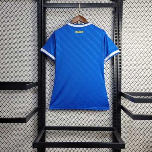 Camisola Real Madrid CF 2025-26 Alternativa Azul Versão Mulher