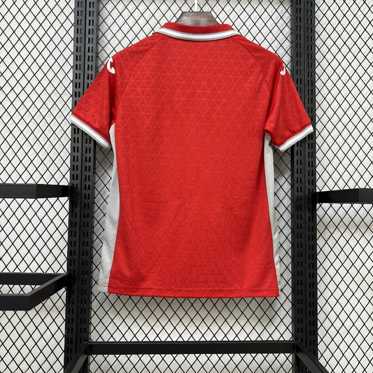 Camisola Cordoba CF 2025-26 Alternativa Vermelha Versão Adepto