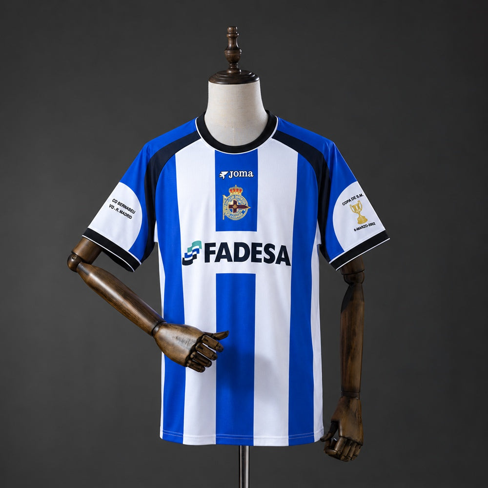 Camisola RC Deportivo de Corunha 2001-02 Principal Versão Adepto