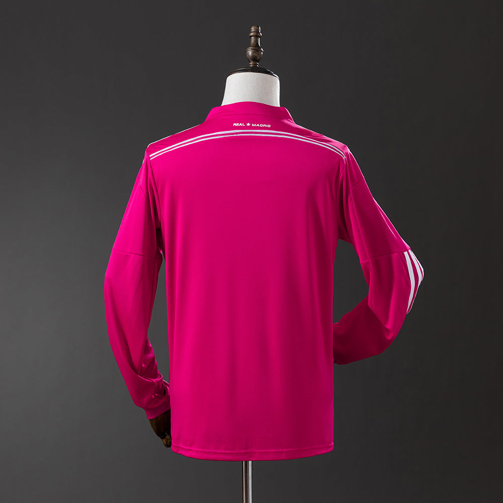 Camisola Manga Comprida Real Madrid 2014-15 Alternativa Rosa Versão Adepto
