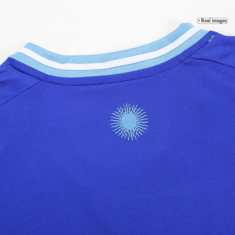 Camisola Argentina 2024 Alternativa Azul Versão Mulher