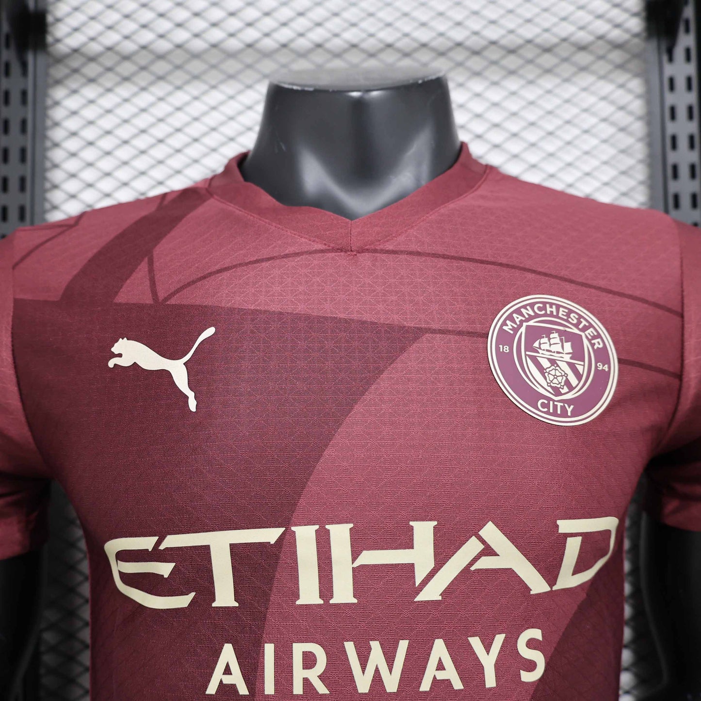 Camisola MCI 2024-25 Alternativa Vermelha Versão Jogador