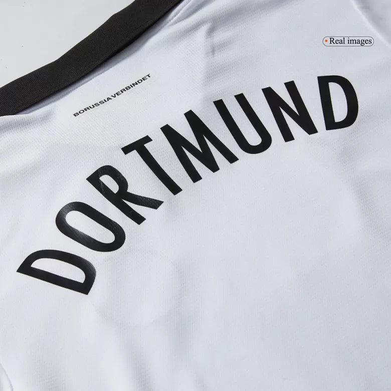 Camisola Borussia Dortmund 2024-25 Alternativa Branca Versão Adepto