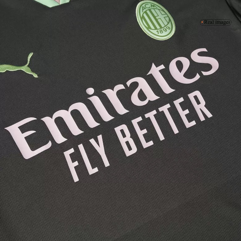 Camisola Ac Milan 2024-25 Alternativa Preta Versão Adepto