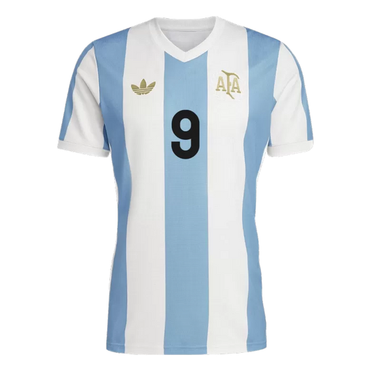 Camisola Argentina 2024 Edição Especial 50º Aniversário Versão Adepto J.ALVAREZ #9