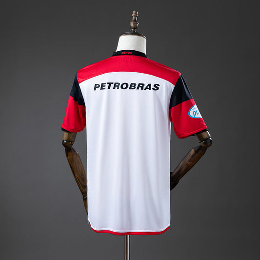 Camisola CR Flamengo 2008-09 Alternativa Branca Versão Adepto