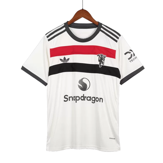 Camisola M-United 2024-25 Alternativa Branca Versão Adepto MOUNT #7
