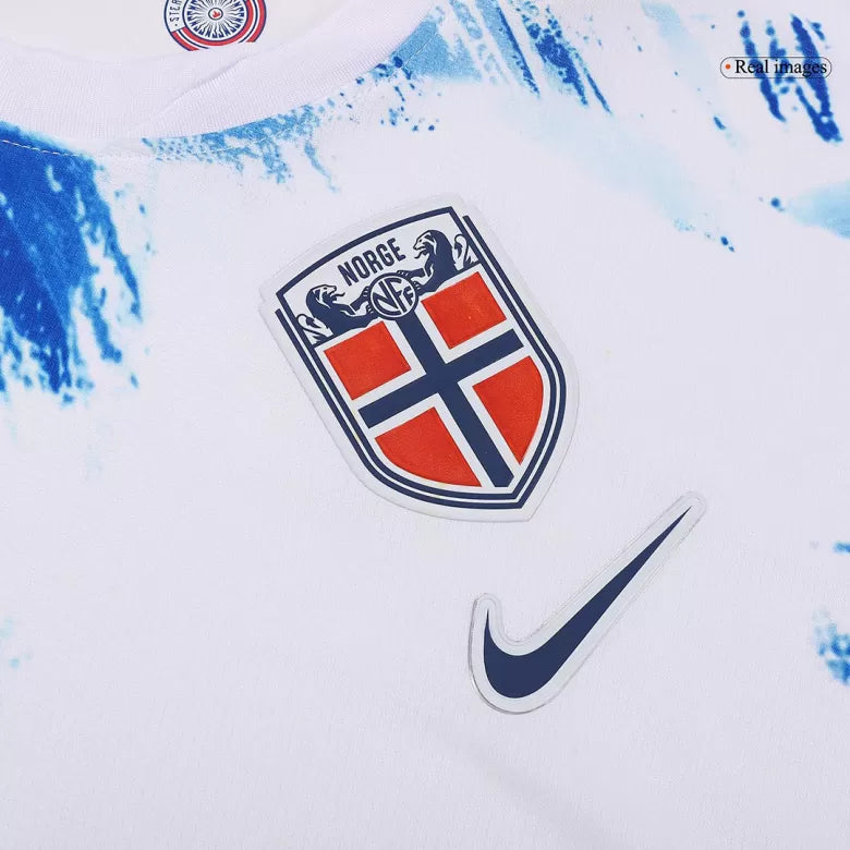 Camisola Noruega 2024 Alternativa Branca Versão Adepto HAALAND #9
