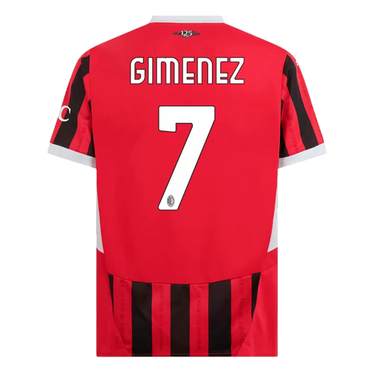 Camisola Ac Milan 2024-25 Principal Versão Adepto GIMENEZ #7