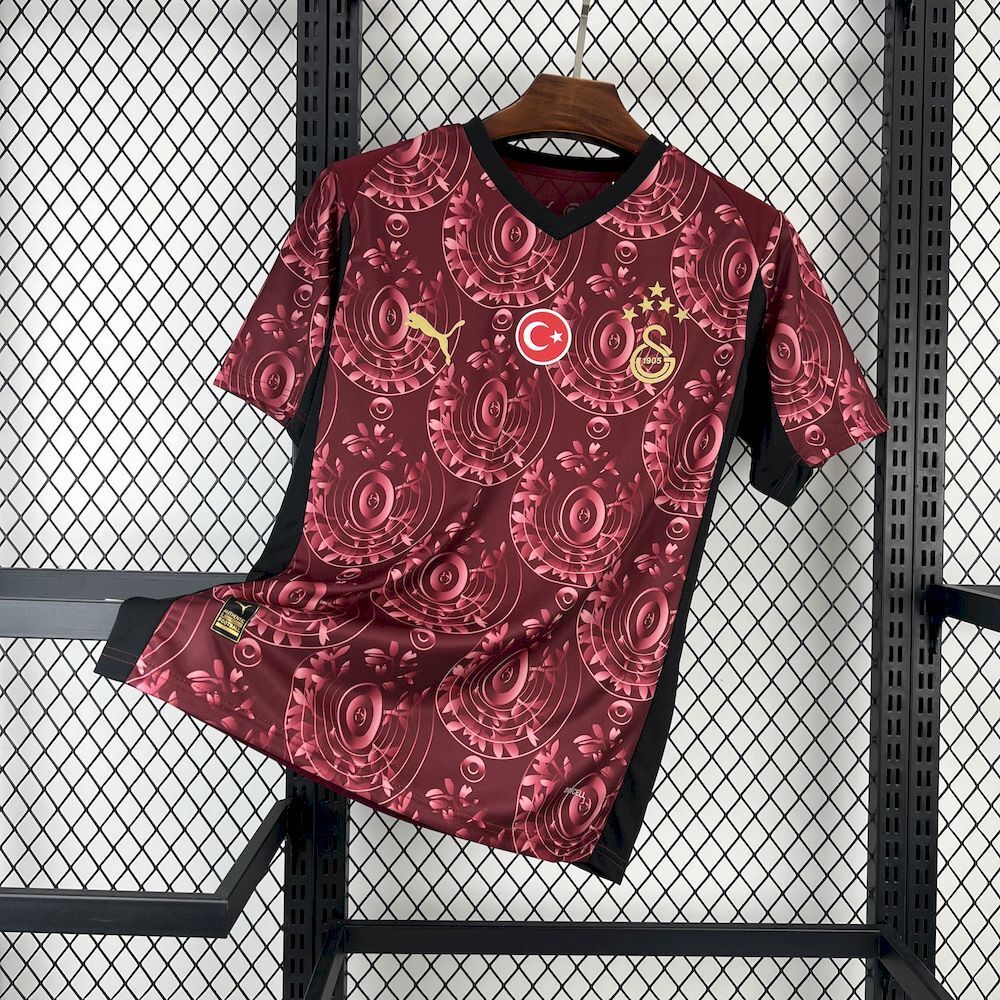 Camisola Galatasaray 2025-26 Alternativa Vermelha Versão Adepto
