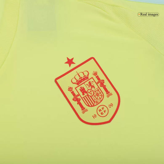Camisola Espanha 2024 Alternativa Amarela Versão Adepto RODRIGO #16