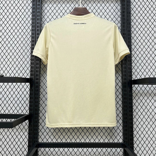 Camisola AS Monaco 2025-26 Alternativa Amarela Versão Adepto