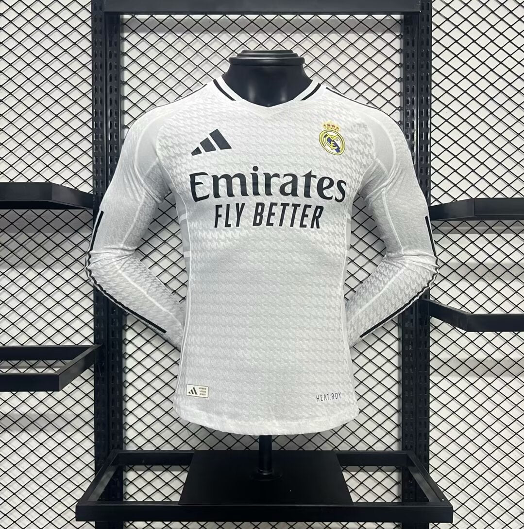 Camisola Manga Comprida Real Madrid CF 2024-25 Principal Versão Jogador