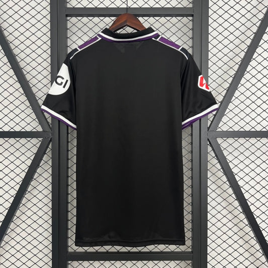 Camisola Real Valladolid CF 2025-26 Alternativa Preta Versão Adepto
