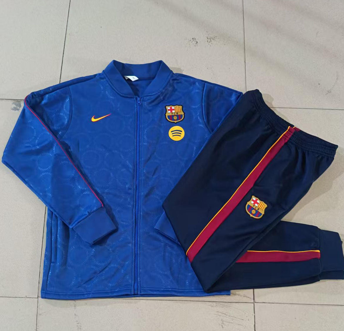 Fato de Treino FC Barcelona 2026-27 - Casaco sem Capuz