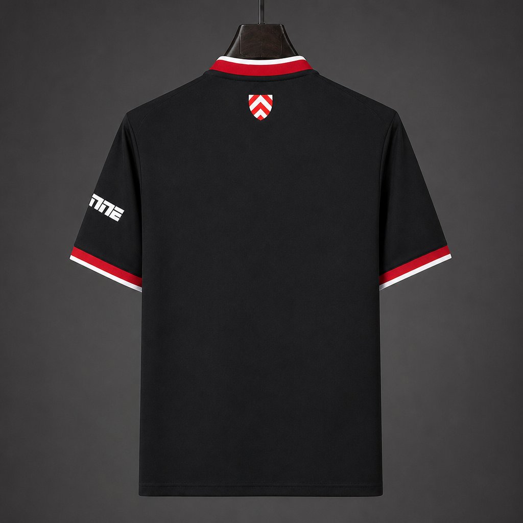 Camisola Arminia Bielefeld 2026-27 Alternativa Preta Versão Adepto