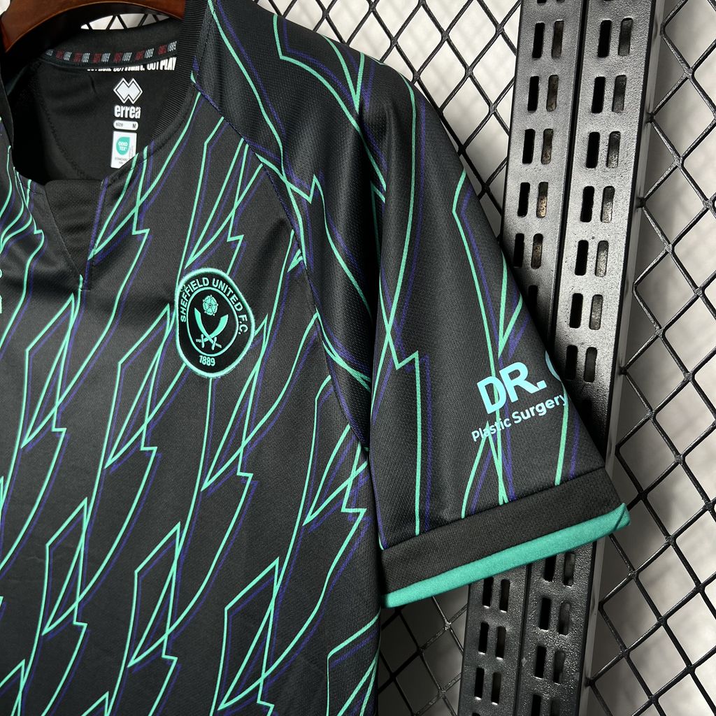 Camisola SHE-United 2024-25 Alternativa Preta Versão Adepto