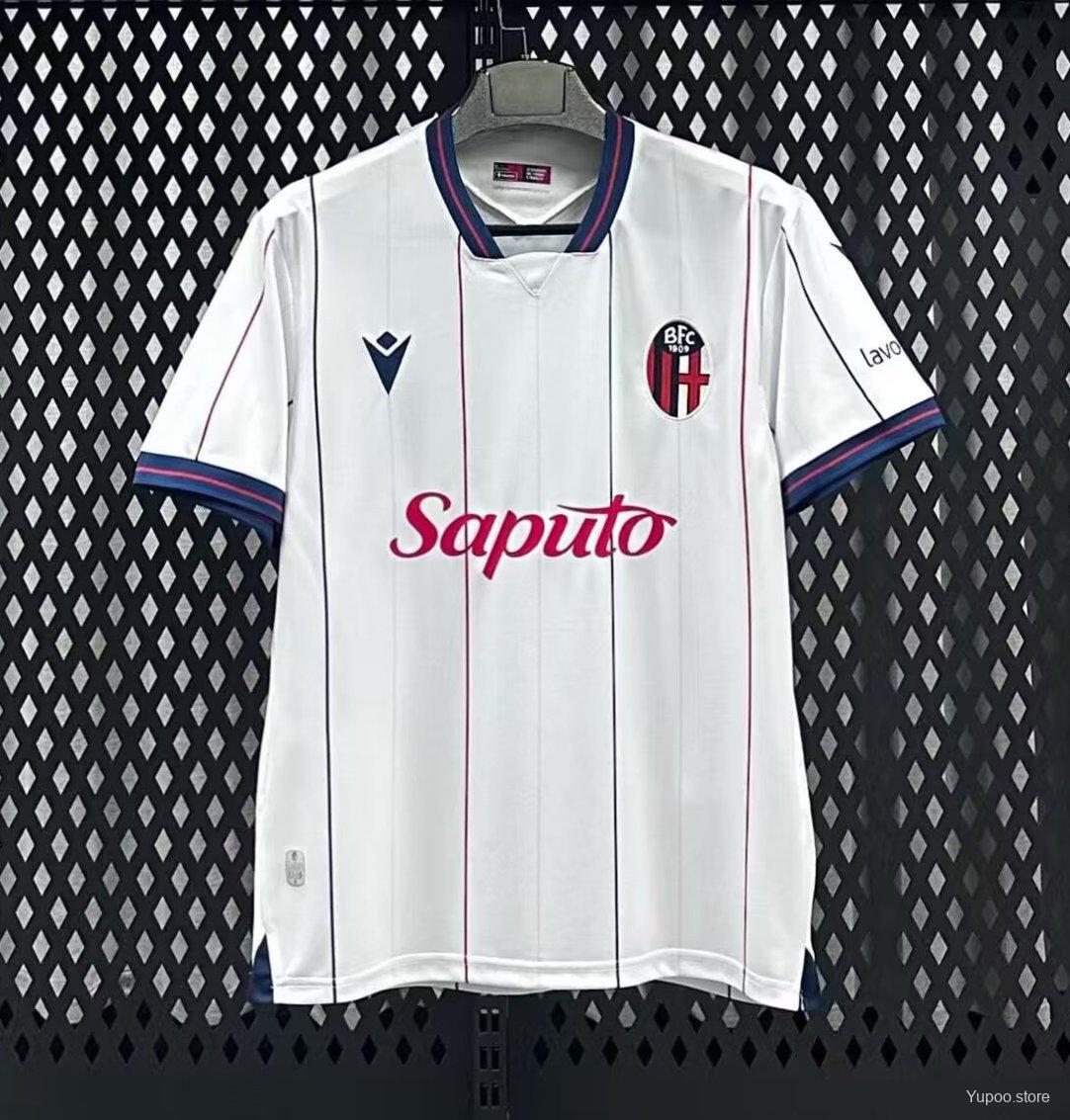 Camisola Bologna 2025-26 Alternativa Branca Versão Adepto