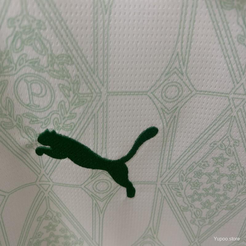 Camisola SE Palmeiras 2025-26 Alternativa Branca Versão Adepto