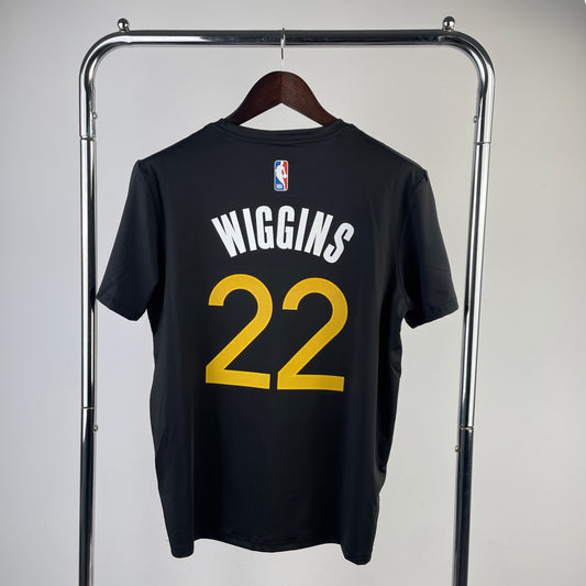 Tshirt NBA 2023 Golden State Warriors Dri-Fit Wiggins #22 Preta