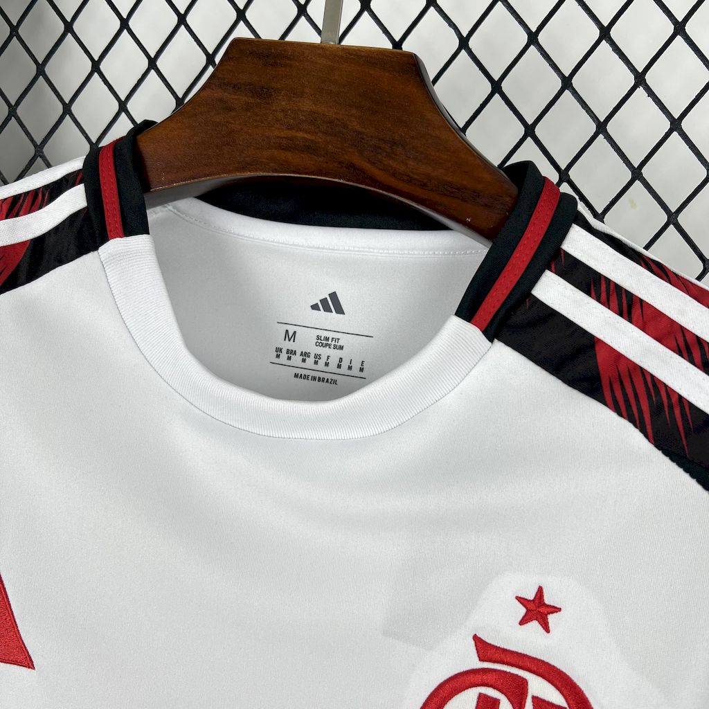 Camisola CR Flamengo 2025-26 Alternativa Branca Versão Adepto